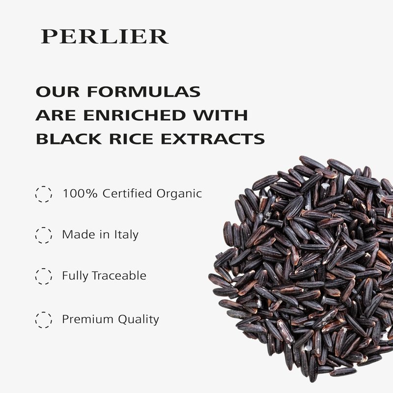 Perlier Black Rice Platinum Exfoliating Facial Cream Renewing Treatment, 3.3 fl. oz.