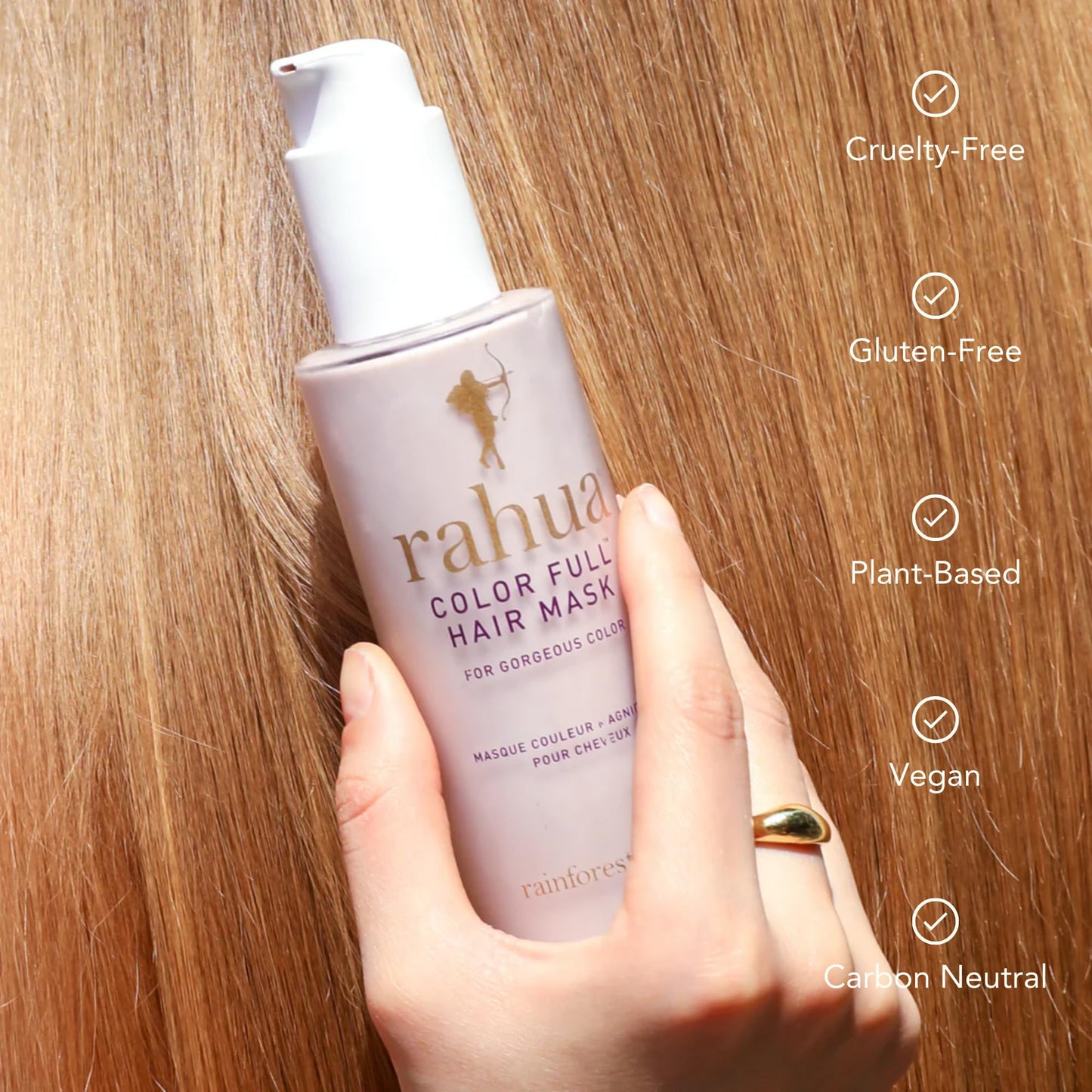 Rahua Color Full Hair Mask, Vegan Deep Conditioning Treatment for Color Treated & Highlighted Hair, Morete & Hibiscus Oils, Promotes Softness, Strength & Shine, Gardenia Scent, 7.6 Fl Oz