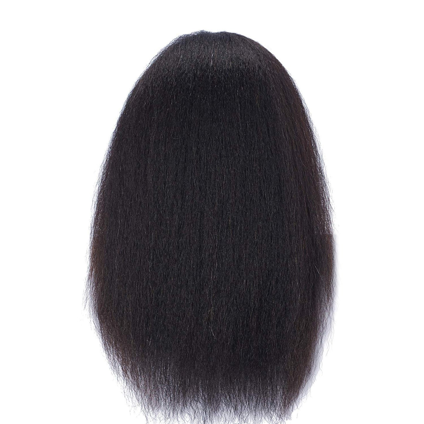 Hairlink 100% Real Hair Afro Mannequin Head Hairdresser Hair Styling Training Head Dolls for Cosmetology Manikin Maniquins Practice Head with Stand (6611B0216)