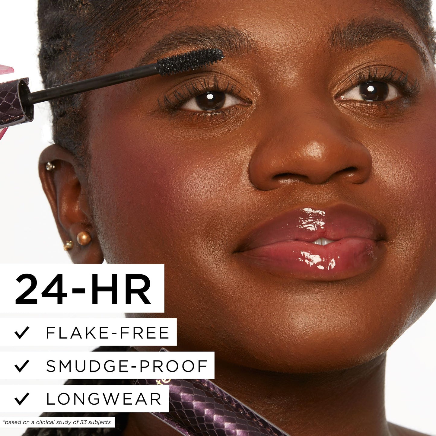 tarte lights, camera, lashes 4-in-1 mascara – Volume, Length, Curl & Conditioning for Fuller-Looking Lashes, Smudge-Proof, Flake-Free, Longwear, Vegan & Cruelty-Free, travel size, black