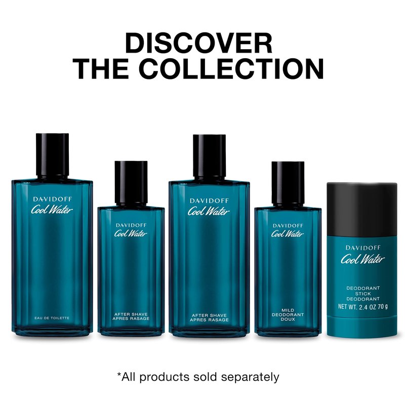 Davidoff Cool Water Eau de Toilette – Aromatic Men's Cologne – With Notes of Coriander, Mint, Lavender & Amber – Long Lasting Fragrance