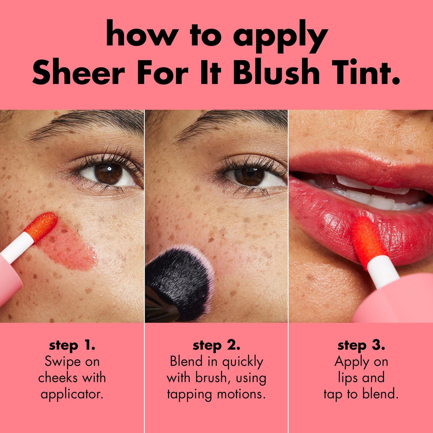 e.l.f. Sheer For It Blush Tint, Multi-Use, Long-Lasting Lip & Cheek Makeup, Creates A Natural Flush Finish, Vegan & Cruelty-Free, Orange Crush