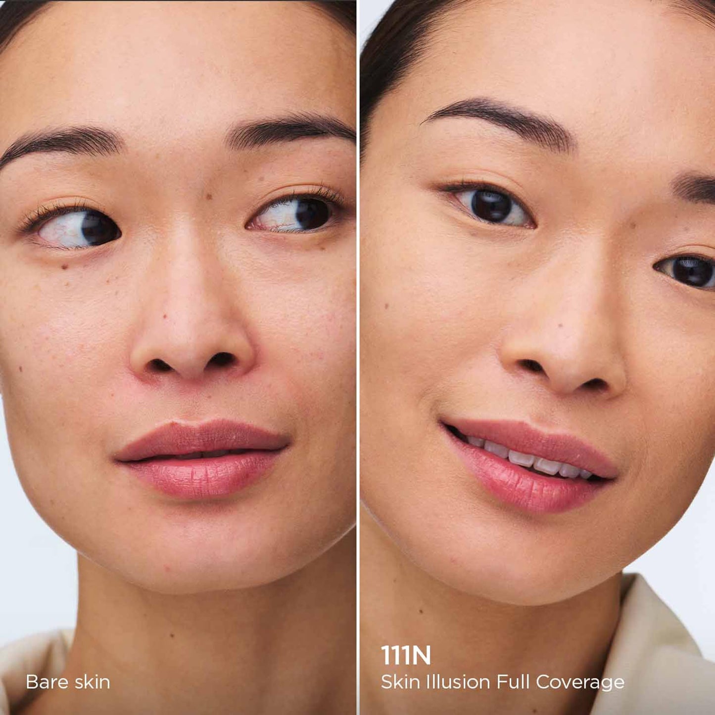 Clarins Skin Illusion Longwear Full Coverage Foundation|Luminous Matte Finish|24H Hold and 24H Hydration|Natural Looking|Transfer, Sweat and Smudge Proof| Contains Hyaluronic Acid|1 Fl Oz, 111N