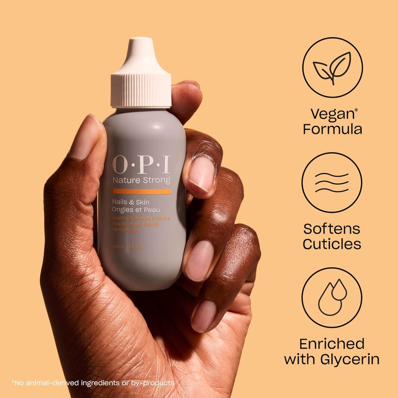 OPI Nature Strong Nails & Skin - Soothe & Remove Cuticles | Enriched with Glycerin to Soften & Smooth Skin Around Nails | 1.7 Fl Oz | 50 mL