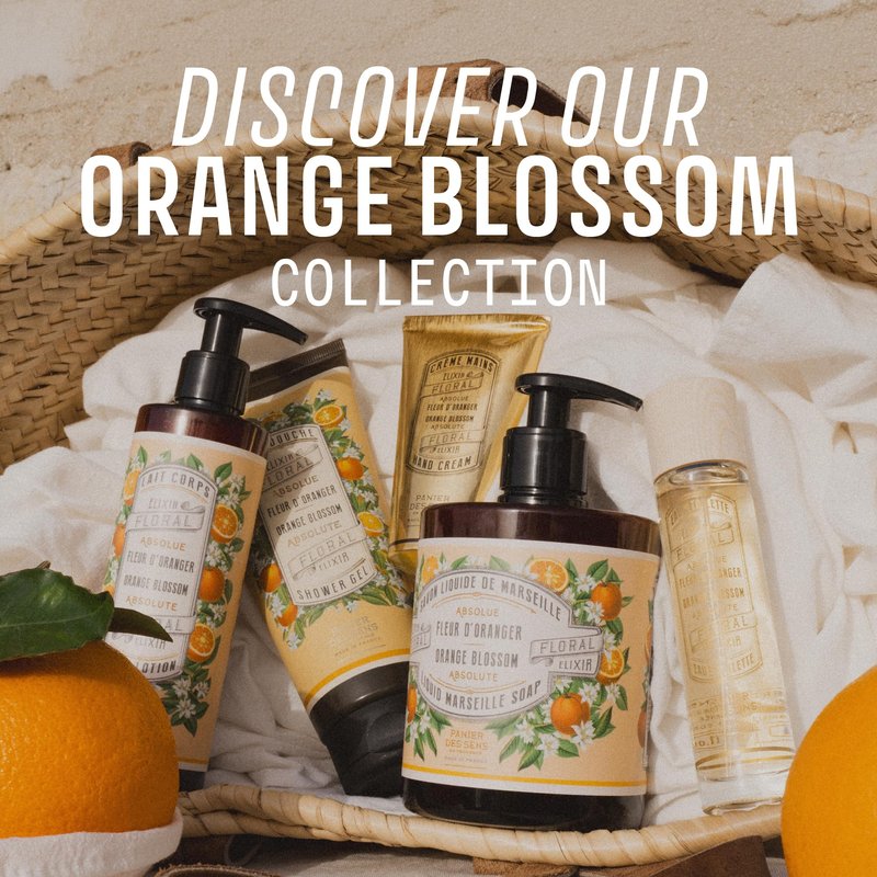 Panier des Sens Orange Blossom Hand Soap - Premium Liquid Soap for Kitchen and Bathroom – French Savon de Marseille, Natural Hand Wash (97% Ingredients), Gentle & Moisturizing, 16.9 fl oz