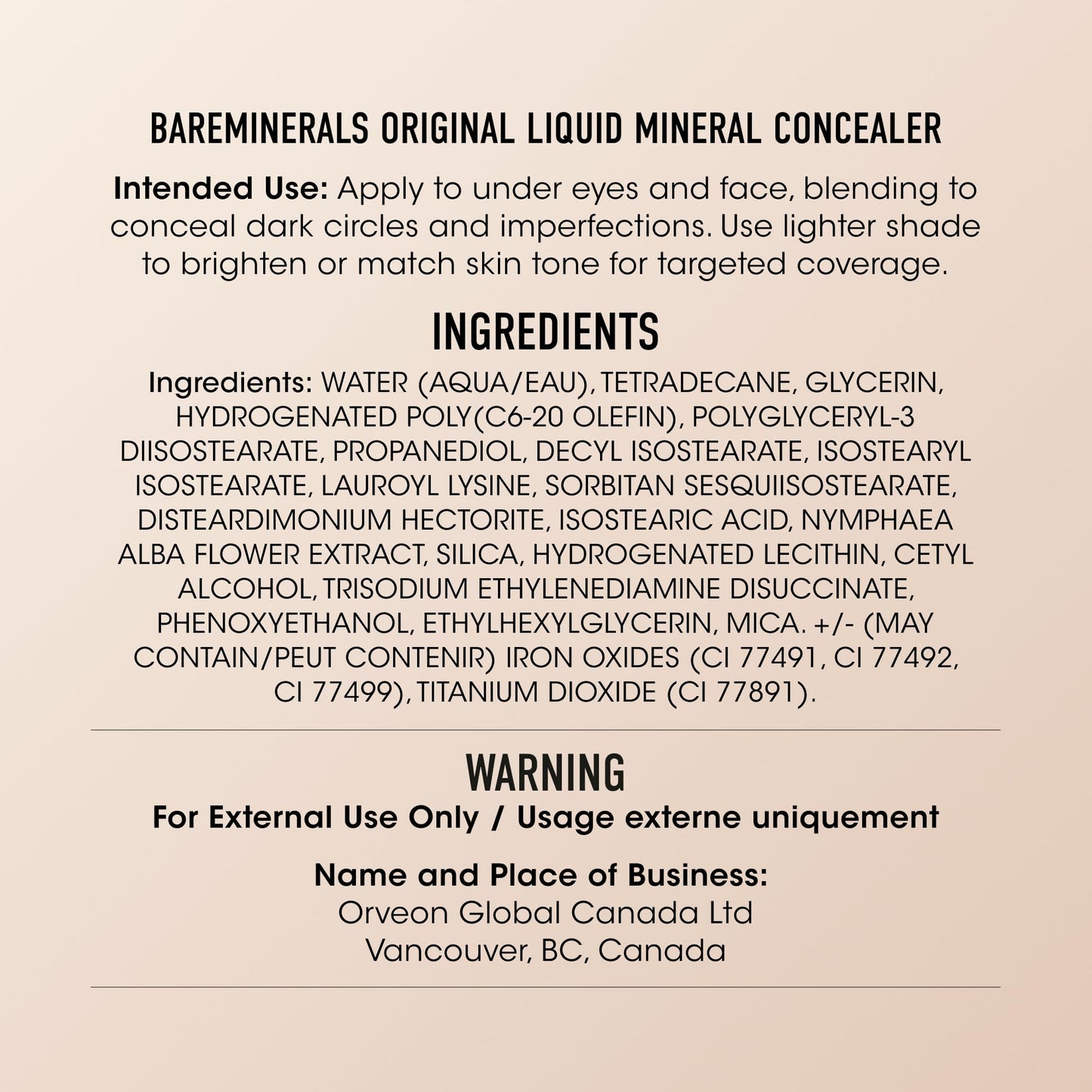bareMinerals Original Liquid Mineral Concealer, Brightening Dark Circle Eye Concealer, Reduces Look of Fine Lines, Buildable Coverage, Vegan