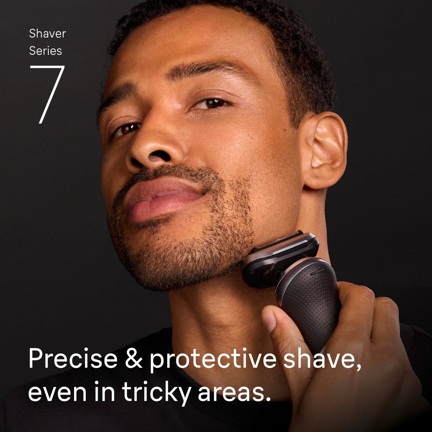 Braun Electric Shaver for Men, Series 7 7171cc, Wet & Dry Shave, Turbo & Gentle Shaving Modes, Waterproof Foil Shaver with Precision Trimmer, Space Grey