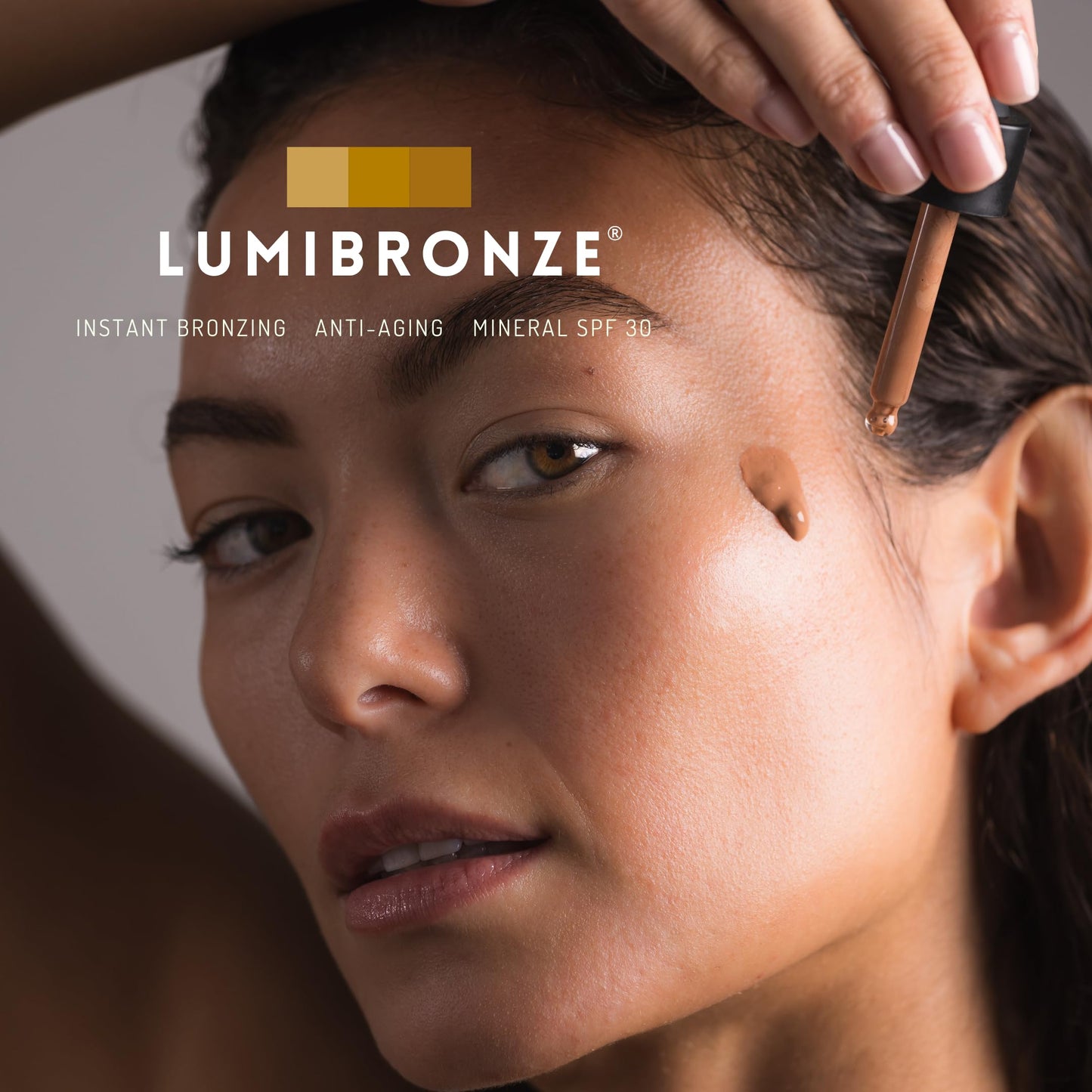 SOL LABS LUMIBRONZE SPF 30 Anti-Aging Bronzing Face Serum - Hydrating Tinted Mineral Sunscreen with Niacinamide, Hyaluronic Acid & Zinc Oxide - Matte, Non-Greasy Finish, Lightweight, Reef-Safe - 50ml