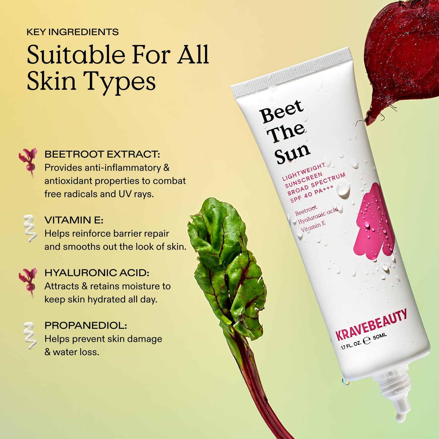 KraveBeauty Cleanse + Protect Duo – Matcha Hydrating Cleanser + Beet The Sun SPF, K-Beauty Simplified Daily Skincare, Gentle & Non-Greasy, Vegan & Cruelty-Free, 4.05 fl oz + 1.7 fl oz