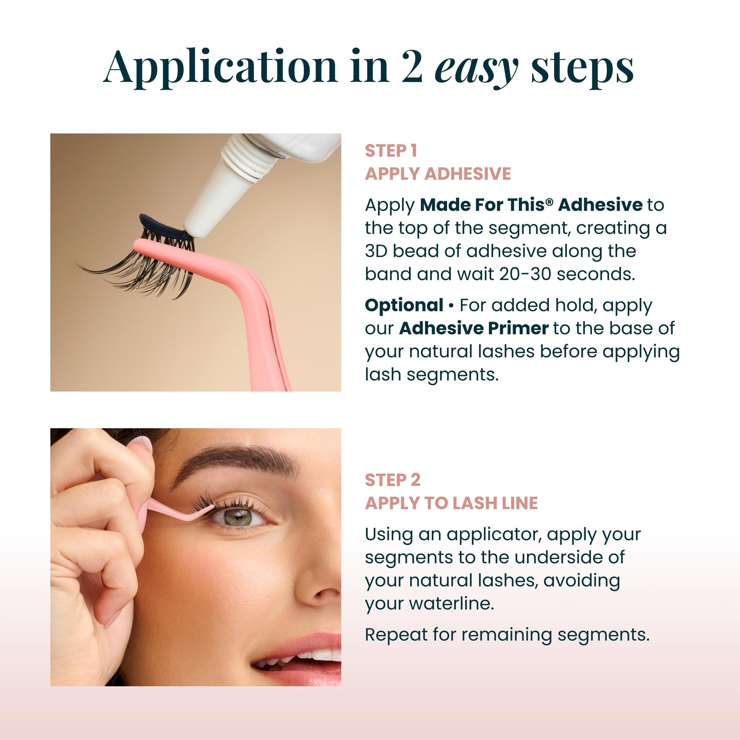 The Flirt (1.0) Natural Lashes, Natural Lash Clusters for Women, Salon Quality At Home Eyelashes Extension Kit, 6 Lash Sets, No Lash Glue Included