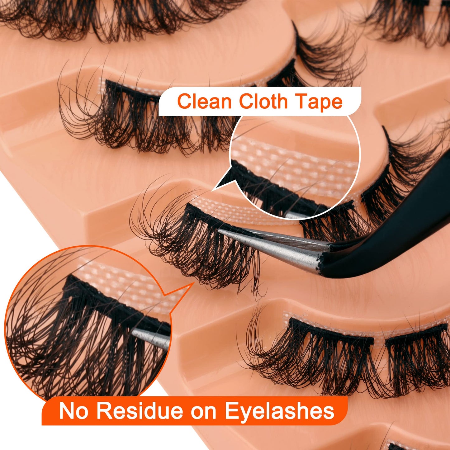 Fluffy Cluster Eyelash Extensions Natural Lash Clusters Spider Cluster Lashes D Curl Individual Lashes Wispy Eyelash Extensions Lashes Strips DIY Lash Extensions False Eyelashes Multipack by Eefofnn