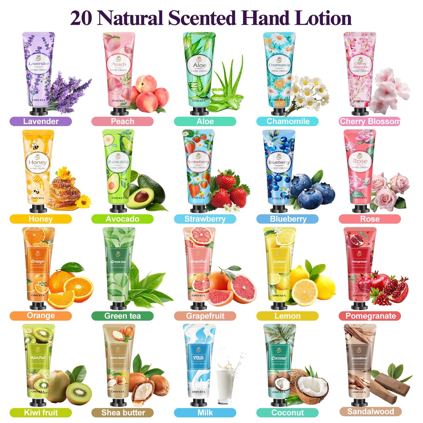 KIYTARBOO 120 Pack Bulk Lotion, Teacher Appreciation Gifts, Mini Hand Cream Gift Set, Travel Size Lotion, Hand Cream for Dry Cracked Hands, Bulk Valentine's Day Gifts for Adults Women Nurse Coworkers