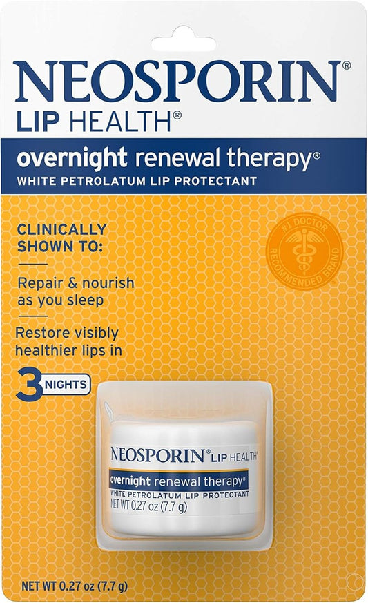 Neosporin Lip Health Overnight Renewal Therapy - 5 Count | Moisturizing Lip Treatment
