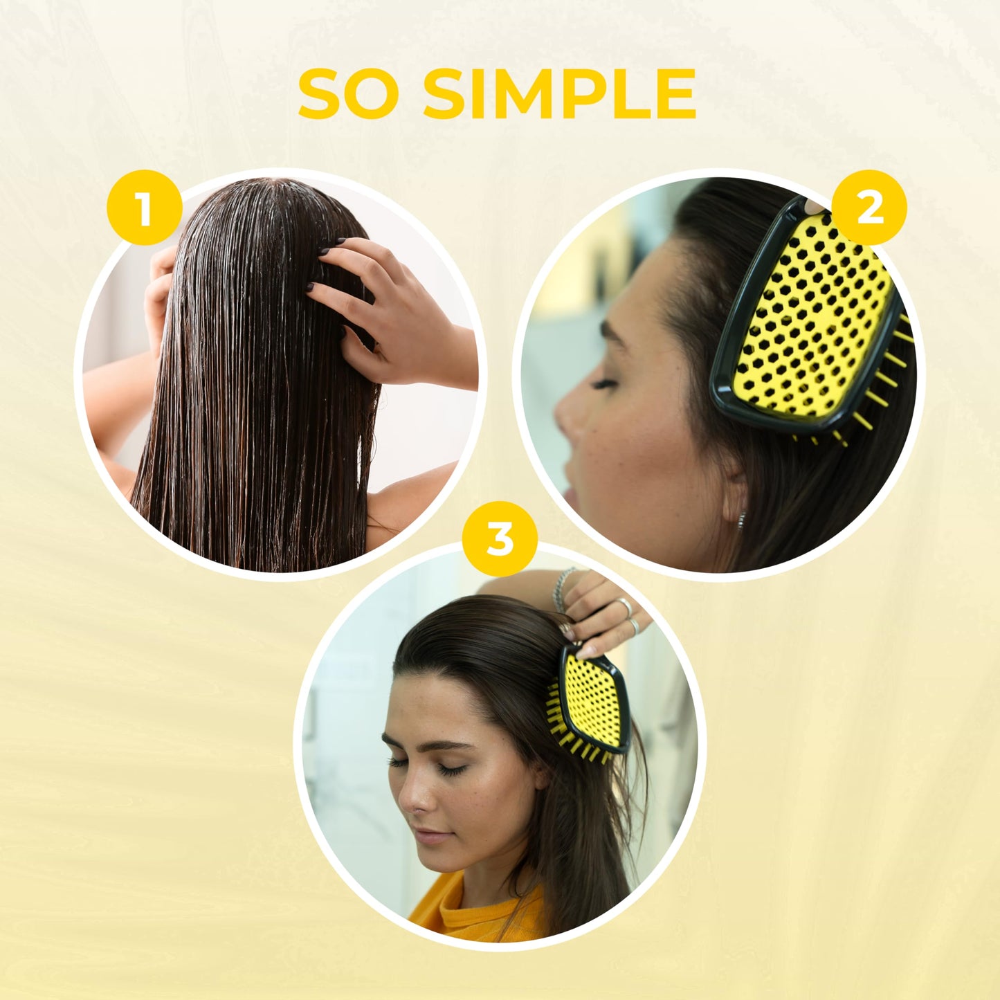 FHI Heat UNbrush Detangling Brush for Pain-Free Brushing on All Wet or Dry Hair Types — Durable DuoFlex Anti-Static Bristles, Lightweight Handle, Vented Hair Brush, Sunburst