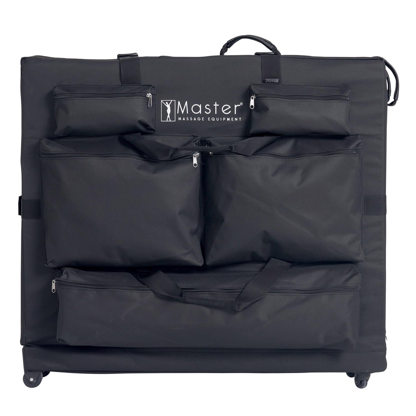 Master Massage Luggage Style Wheeled Massage Table Carrying Case 27” to 32” Width Folding Massage Table- Black