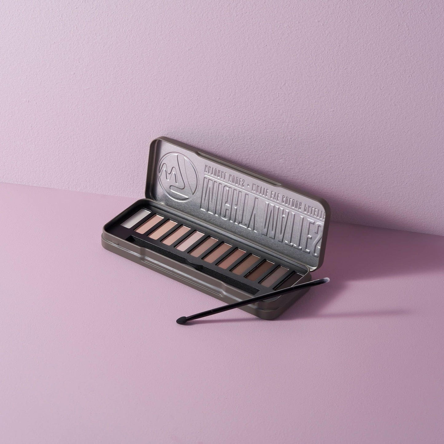 W7 Mighty Mattes Eyeshadow Palette - 12 Nude Shades