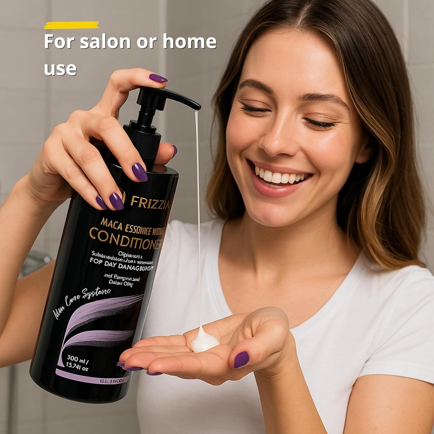 Professional Hair Conditioner - Maca, Argan & Vegetable Collagen for Repairing & Strengthening Damaged Hair | 500ml