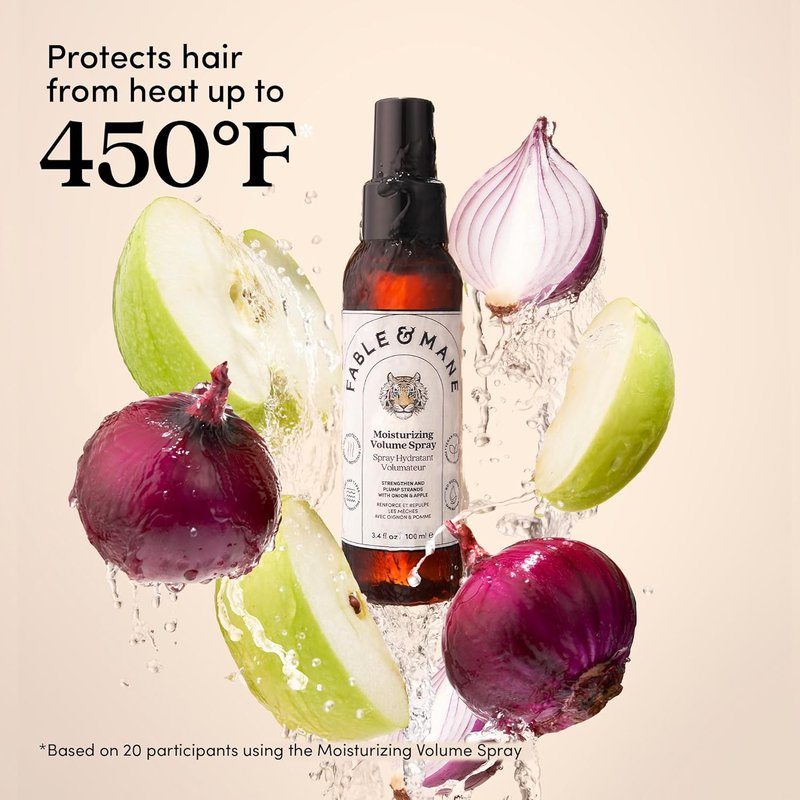 Moisturizing Volume Spray - Softens & Plumps for Thicker, Fuller Hair | Non-Sticky Heat Protection for Fine Hair