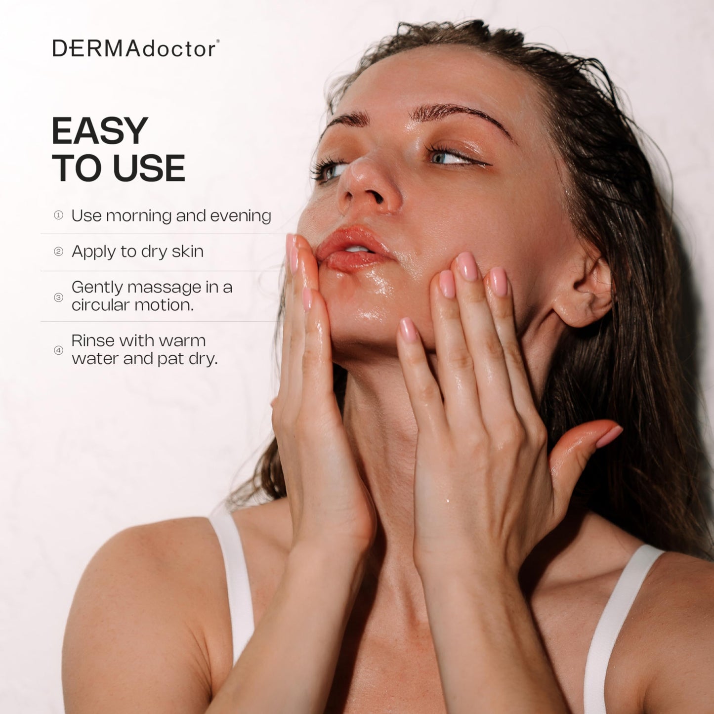 DERMAdoctor Glycolic Acid Face Wash – Exfoliating Face Wash with Antioxidants, Dermatologist Formulated Anti-Aging Facial Cleanser for Fine Lines, Wrinkles, Dullness, Uneven Skin Tone & Enlarged Pores
