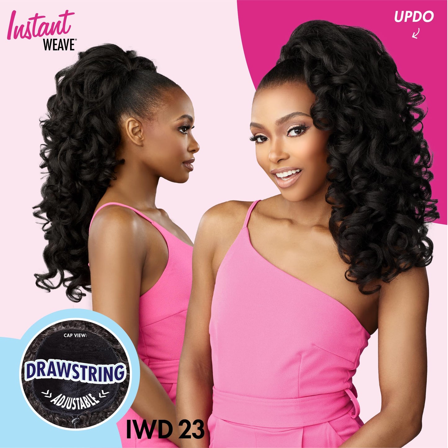 Sensationnel Instant Weave Half Wig-23, 1 JETBLACK
