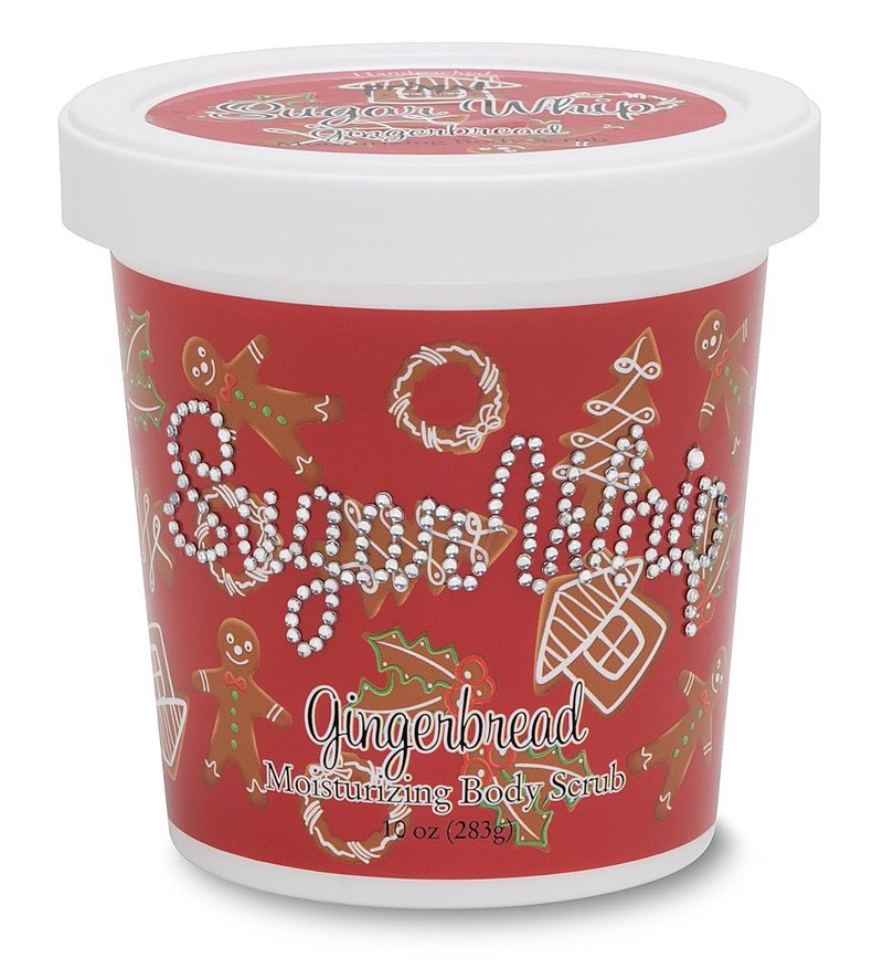 Primal Elements Sugar Scrub - Exfoliating Gingerbread Whip | Face & Body Cleanser, 10 oz