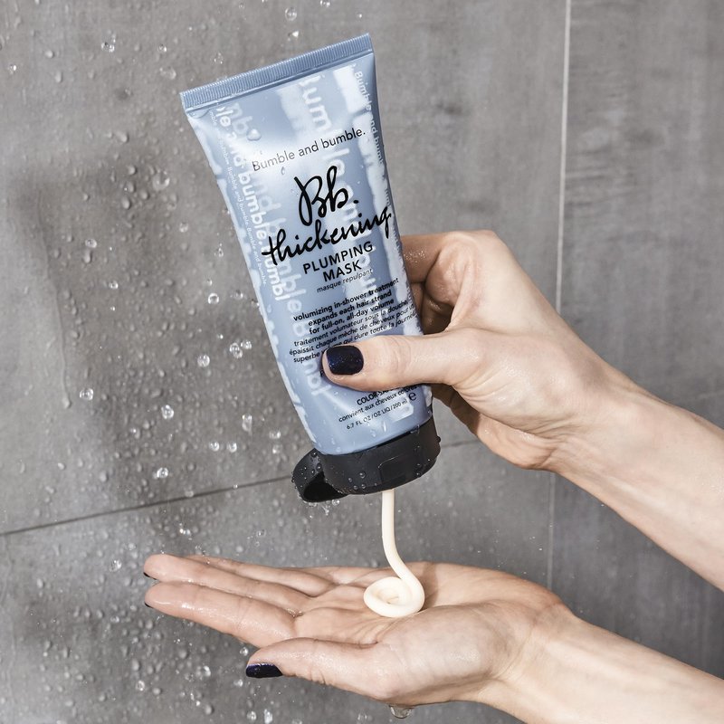 Bumble and bumble. Thickening Plumping Hair Mask | Lightweight Formula Adds Volume and Hydration | Strengthens, Detangles, Smooths | For Fine to Medium Wavy, Straight Hair Types, 6.7 Fl Oz