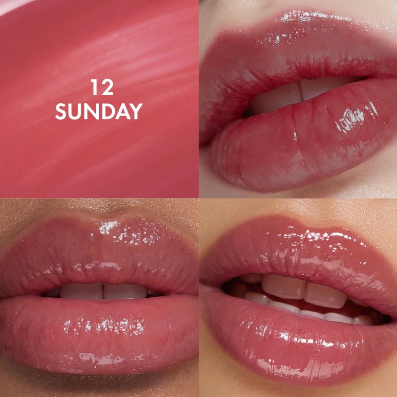 Amuse SEOUL Daisy Flower Dew Tint (12 SUNDAY) - Glossy Moisturizing Lip Stain, Watery Glow Lip Tint, Long Lasting Color, Dewy Finish, Vegan, Korean Beauty Makeup