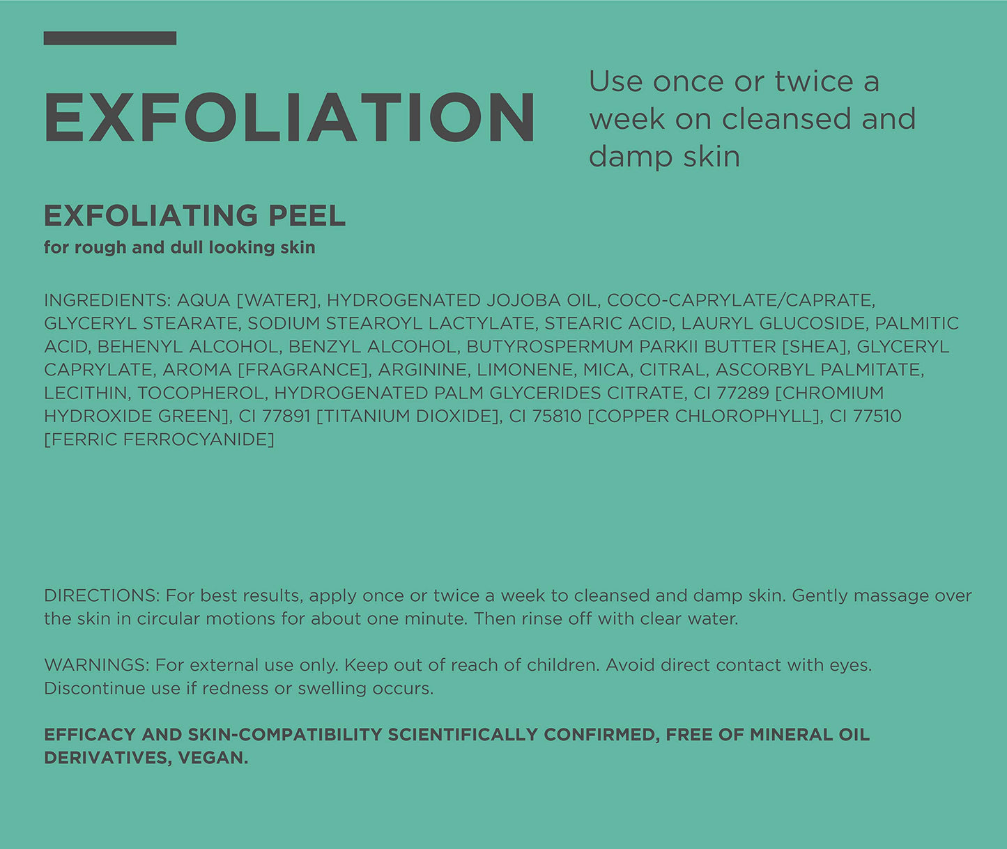 ANNEMARIE BÖRLIND – Exfoliating Peel – Facial Exfoliant With Natural Jojoba Wax Pearls (No Microplastics) And Organic Shea Butter For Clear And Nourished Skin – 1.69 Oz