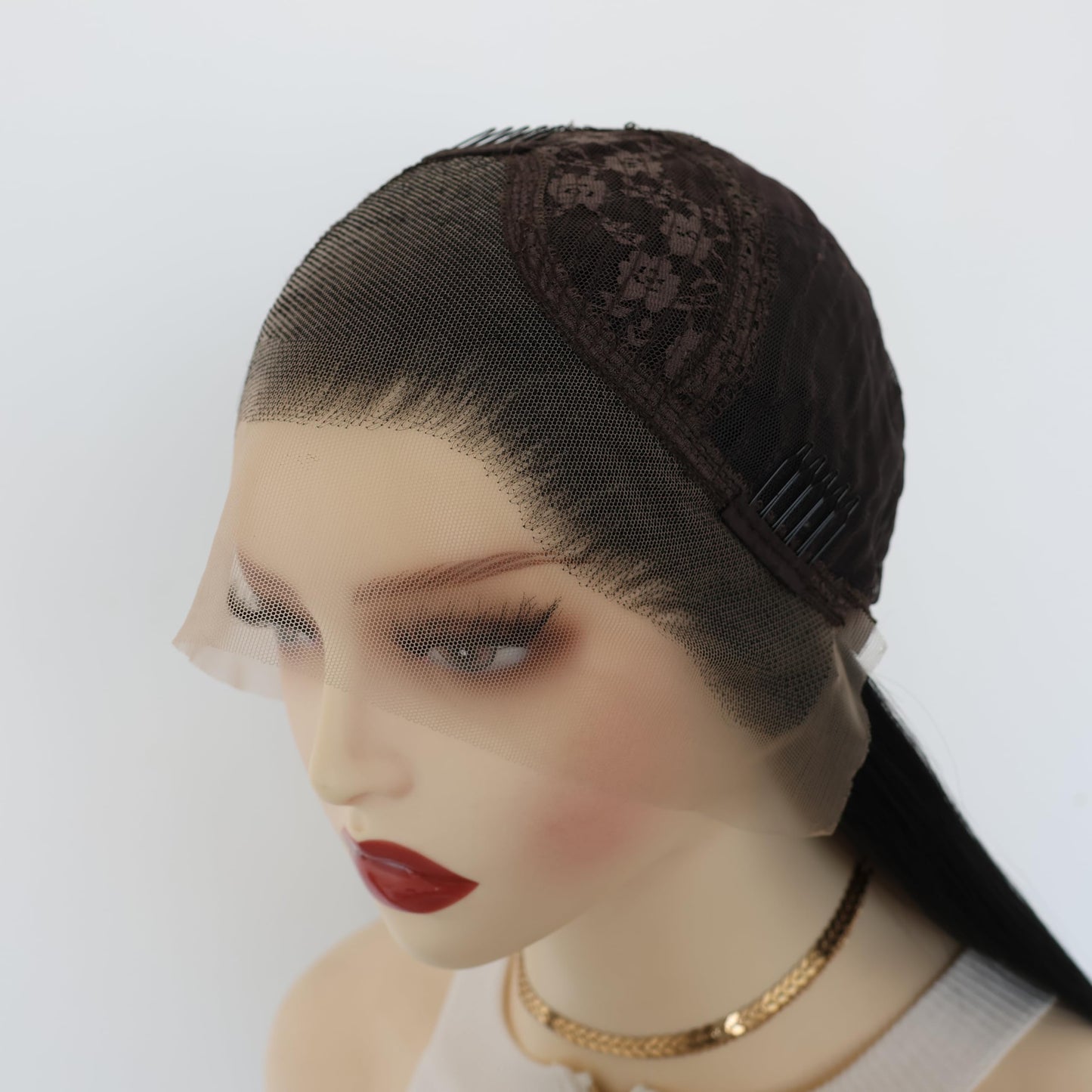 AHNNCXWI Long Brown Loose Wavy Synthetic Lace Front Wig Middle Part Lace Wigs Glueless Synthetic Hair Wig for Women Daily Party Cosplay Wigs Hairline Drag Queen