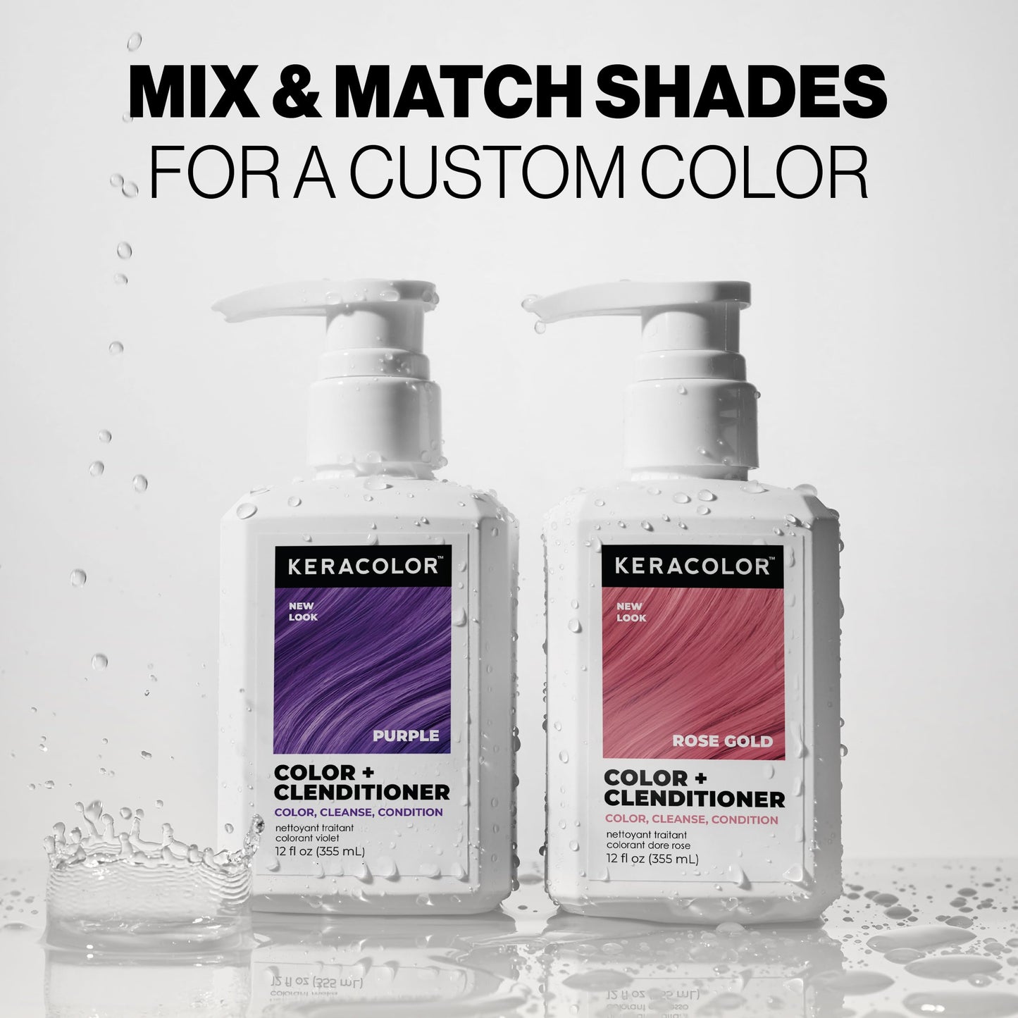 Keracolor Clenditioner PURPLE Hair Dye - Semi Permanent Hair Color Depositing Conditioner, Cruelty-free, 33.8 Fl. Oz.