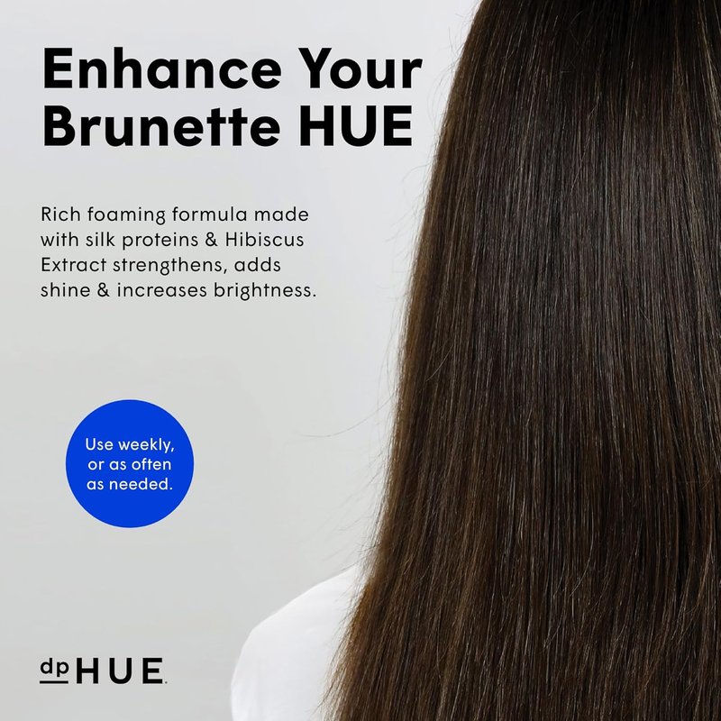 Cool Brunette Shampoo - Blue Pigments Neutralize Orange & Red Tones | 8.5 oz - Color Safe & Sulfate Free