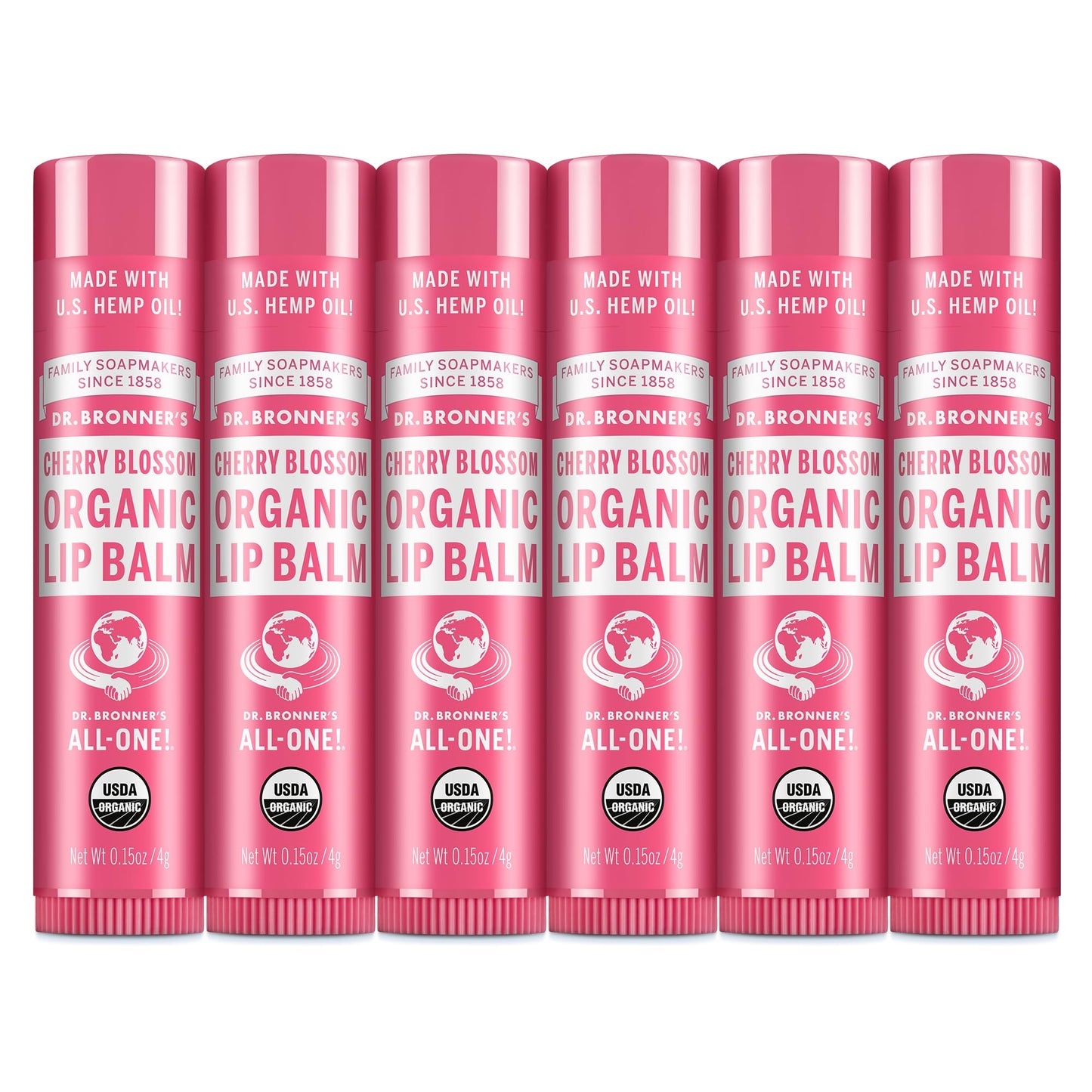 Dr. Bronner’s Organic Lip Balm – Natural, Moisturizing, Petroleum-Free Lip Balm with Beeswax & Avocado Oil for Dry Lips, Men & Women