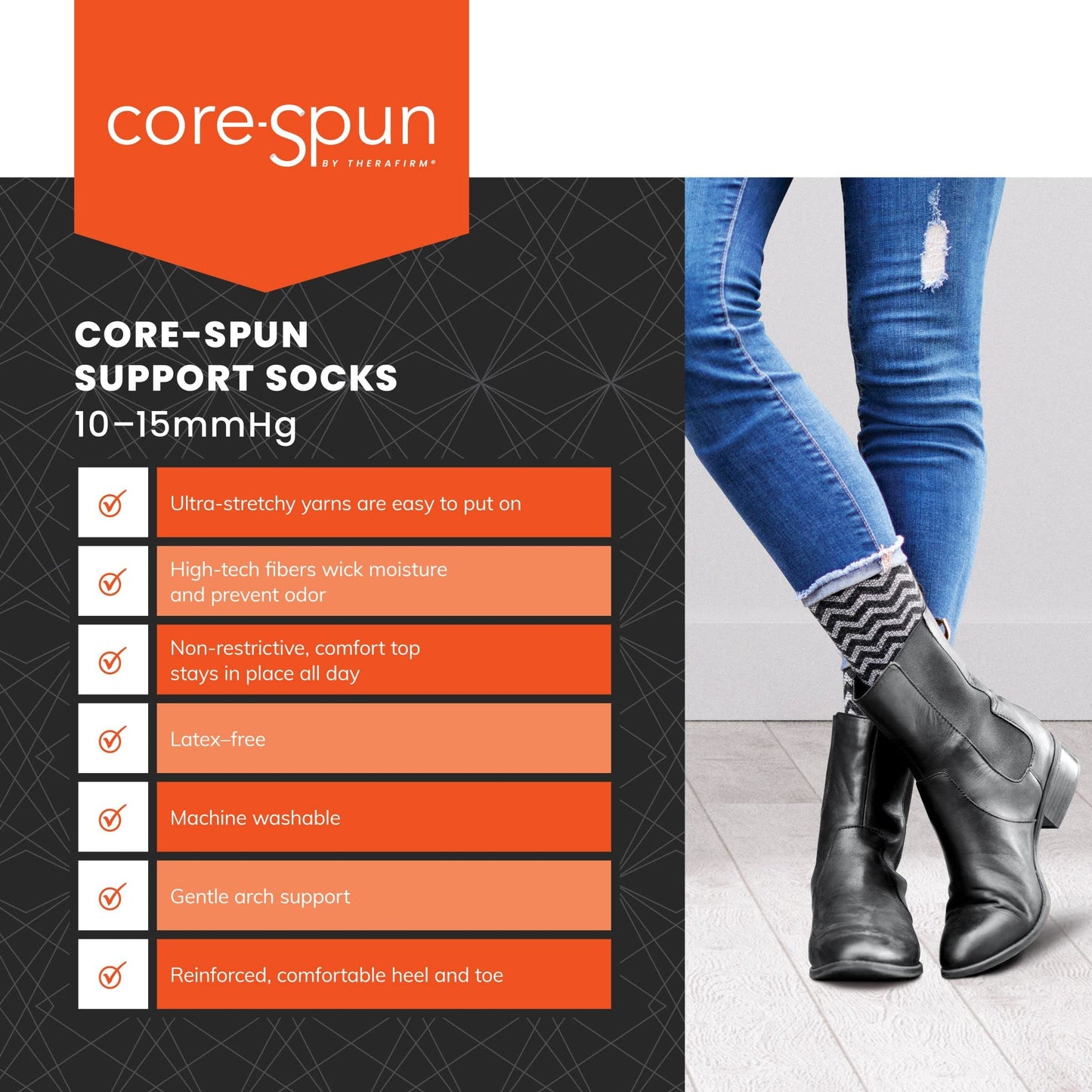 Core-Spun 10-15mmHg Medical Light Graduated Knee High Compression Socks (Khaki, 2X-Large Regular)
