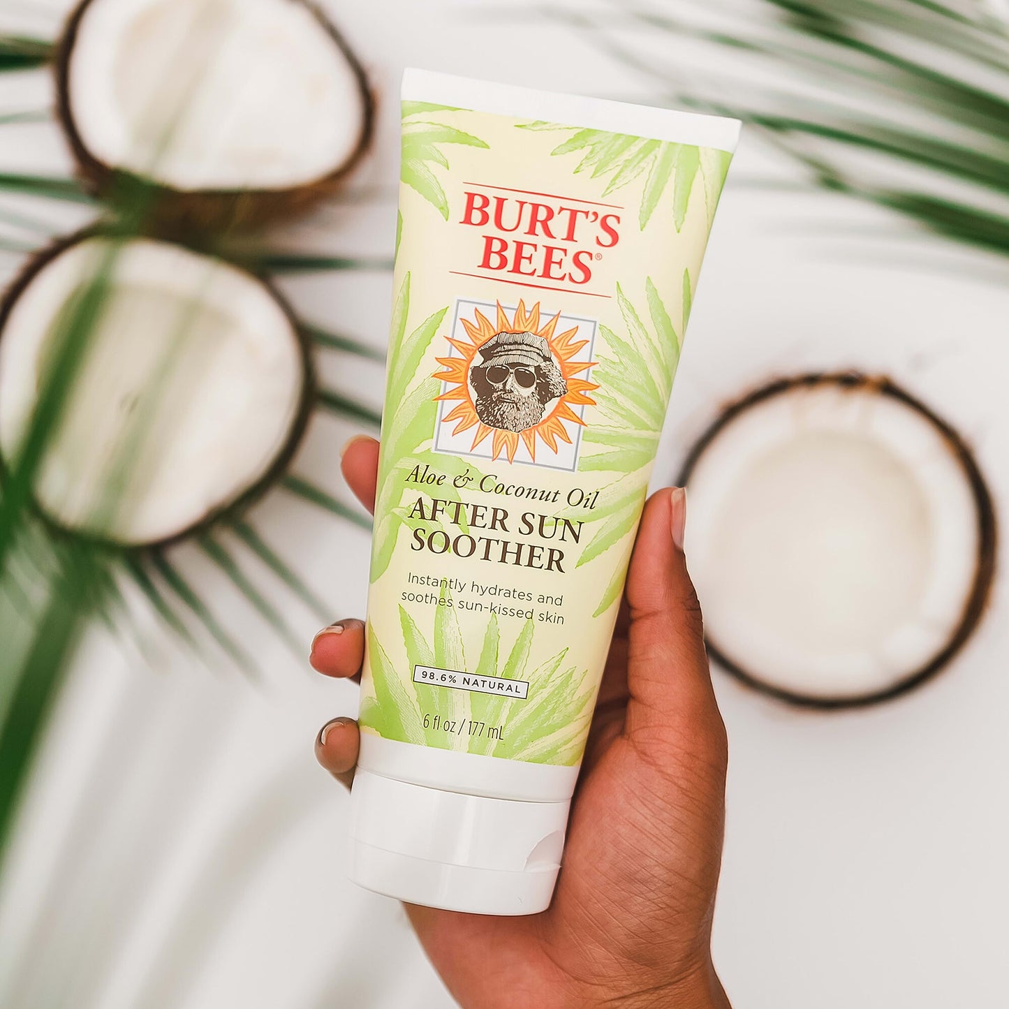Burt's Bees Hydrating Aloe & Coconut Oil Sun Burn Relief, Natural After Sun Soother