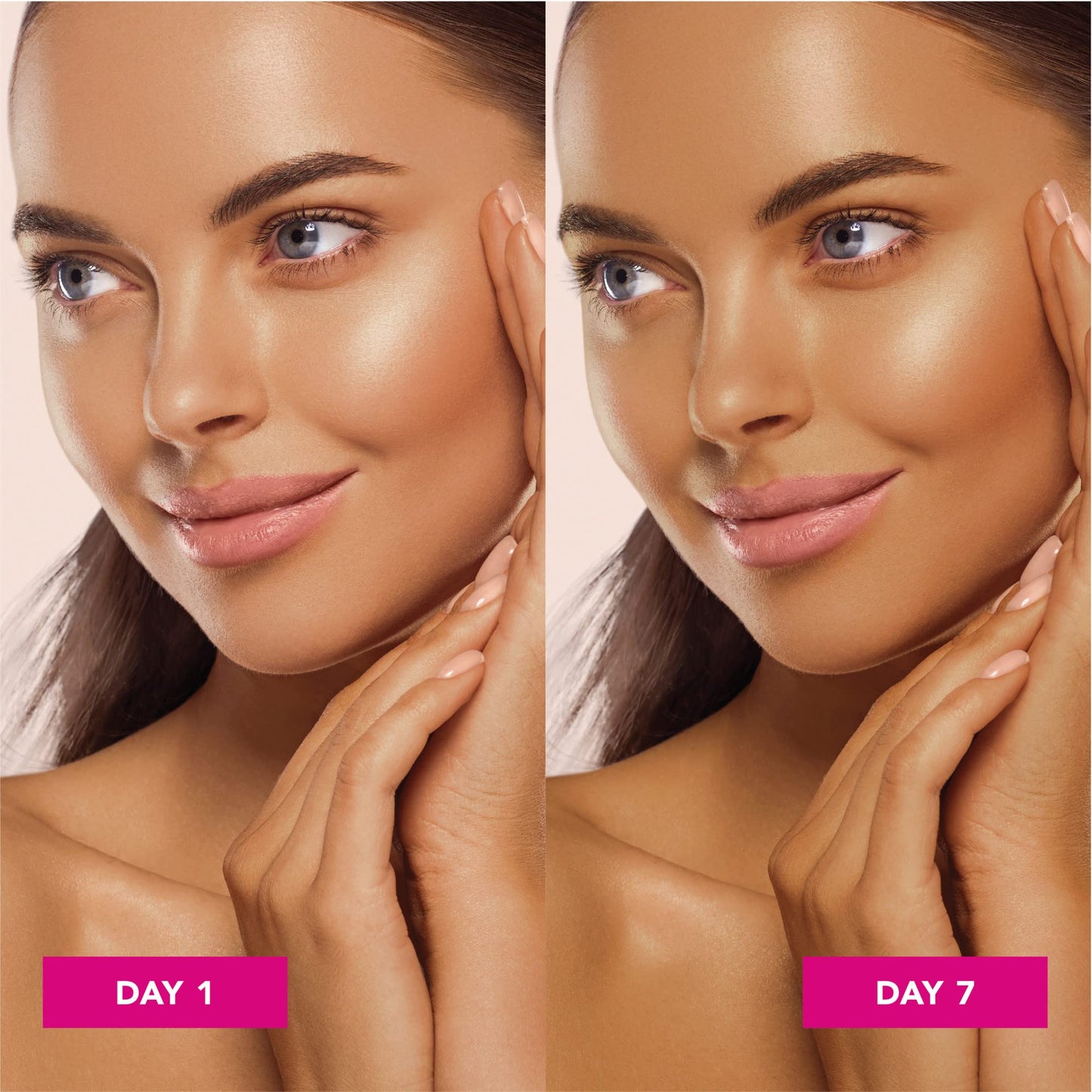Jergens Natural Glow Face Self Tanner Lotion with SPF 20, Sunless Tanning, Medium to Deep Skin Tone Moisturizer, Daily Facial Sunscreen, Oil Free, Broad Spectrum UVA/UVB Protection, 2 Oz, Pack of 2