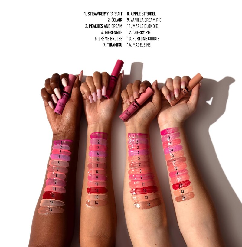 NYX Butter Gloss - Non-Sticky Clear Lip Gloss for Smooth Shine | Sugar Glass