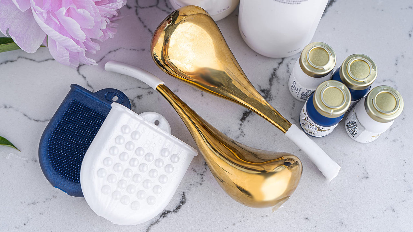 Floraison Unbreakable Stainless Steel Magic Cooling Beauty Facial Sticks for Face, Neck & Body Cryo Sticks & Cold Roller for face Puffiness & Wrinkles, Wine-Chilling Wands