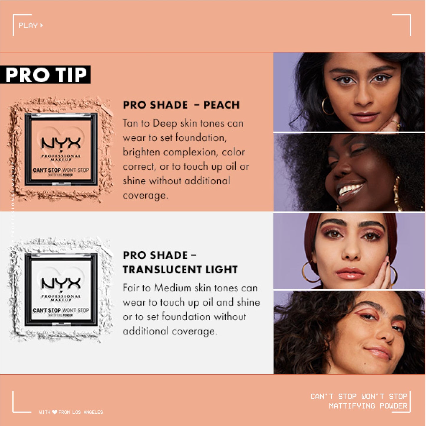 NYX PROFESSIONAL MAKEUP Can't Stop Won't Stop Mattifying Pressed Powder - Fair