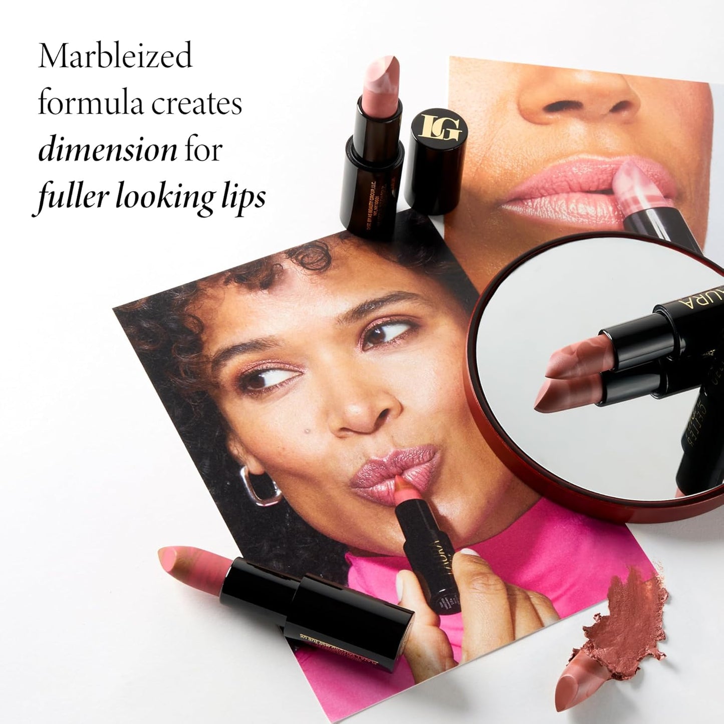 Laura Geller Marble-ous Lip Duo - Italian Marble Lipstick & Multidimensional Liner | Tranquil Terracotta