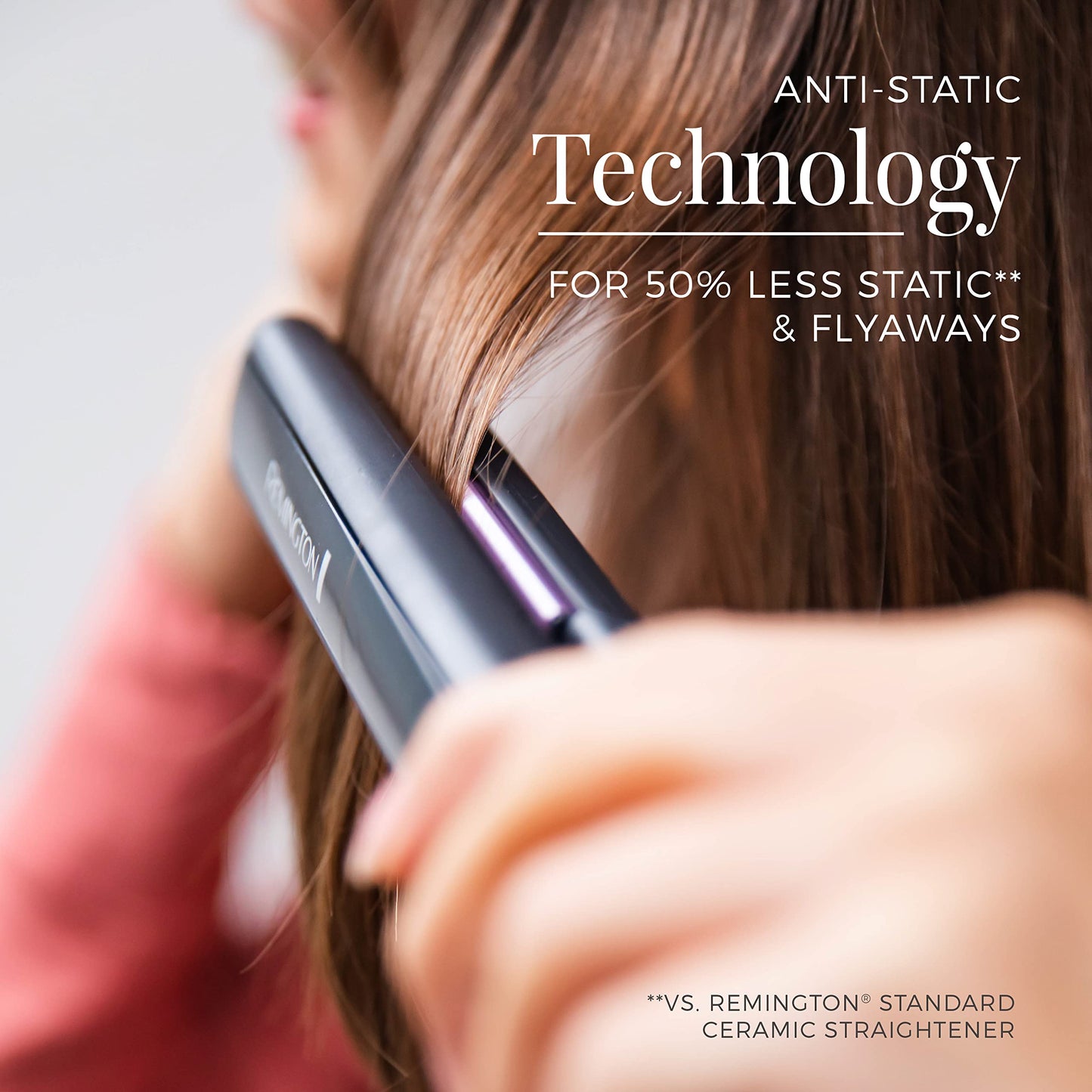 Remington Amazing Hair Bundle: Anti Static Ceramic Hair Straightener & Digital 1-1 ½ Inch Ceramic Curling Wand