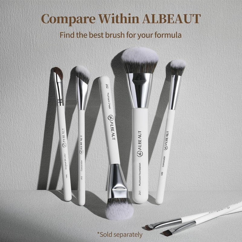 Albeaut Concealer Brush, Angled Under Eye Makeup Small Foundation Precision Face Blending Brush (193 concealer brush), 1pc