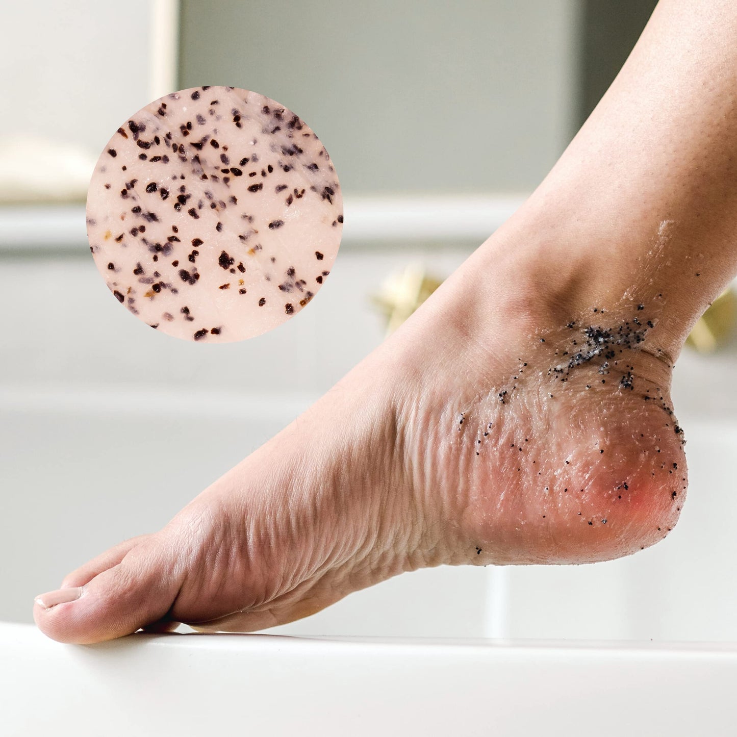 Bare August Glass Foot File & Foot Scrub Exfoliator Bundle