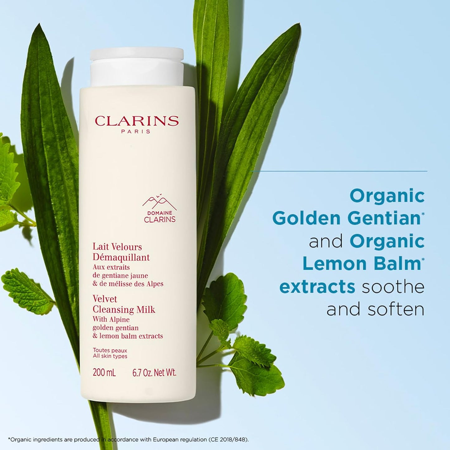 Clarins Velvet Cleansing Milk - Hydrating & Balancing Cleanser for All Skin Types | Dermatologist Tested