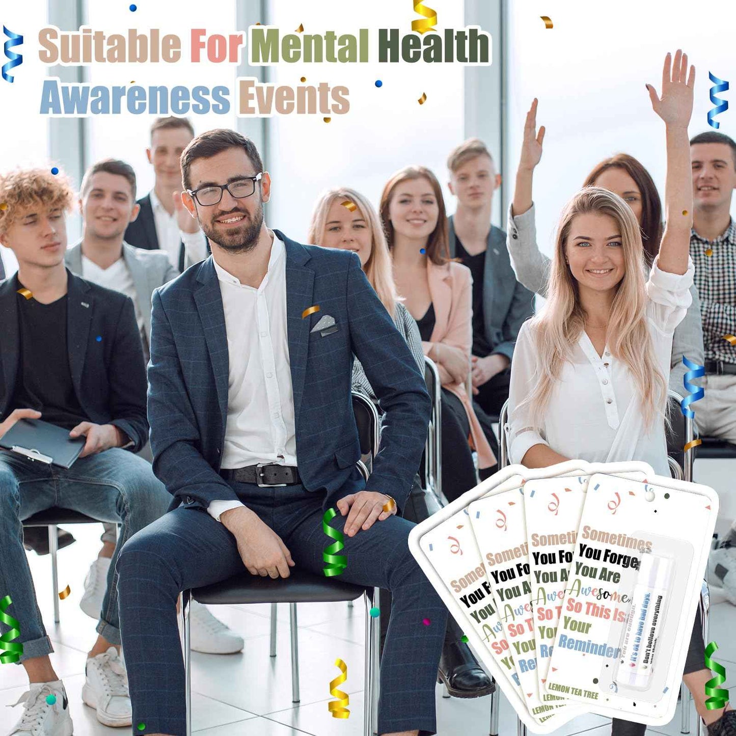 Swiffen 24 Pcs Christmas Bulk Gift for Coworkers Inspirational Appreciation Lip Balms Lemon Flavor with Funny Thank You Card Gift for Employee Staff