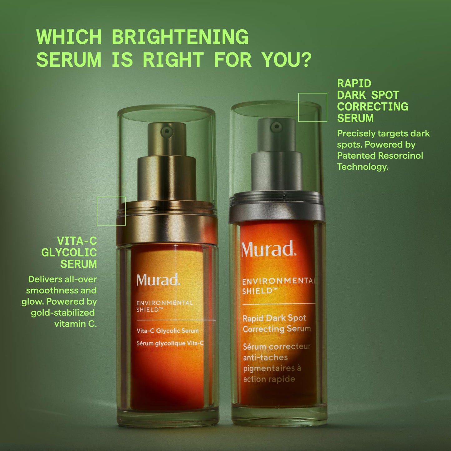 Murad Vita-C Glycolic Serum - Advanced Brightening Vitamin C and Glycolic Acid Face Serum for Improved Skin Tone and Texture - Gold-Stabilized Vitamin C for Enhanced Efficacy and Potency