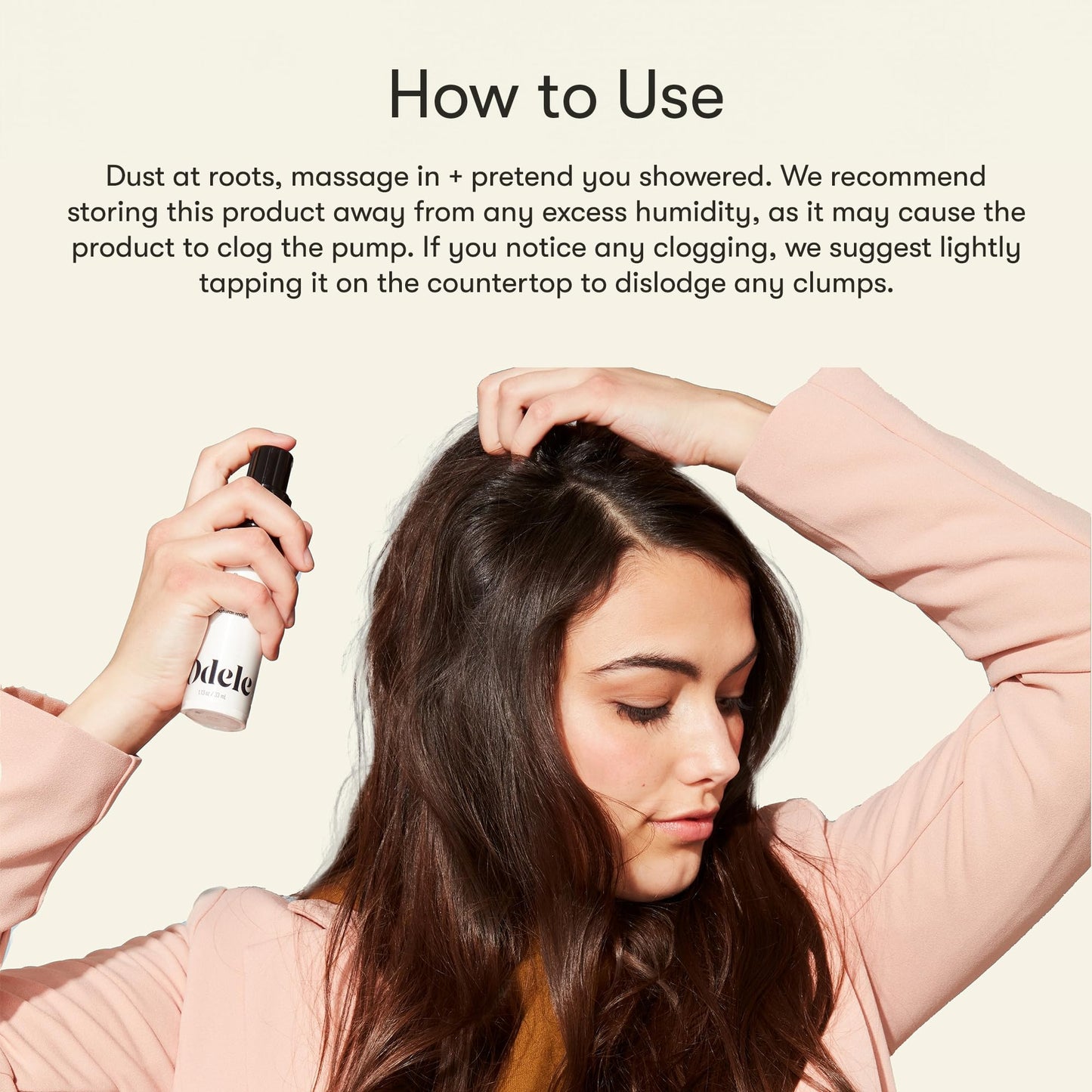 Odele Dry Shampoo Powder, Absorbs Oil to Revive Volume and Nourish Scalp Between Washes, for All Hair Types & Textures, 1 oz