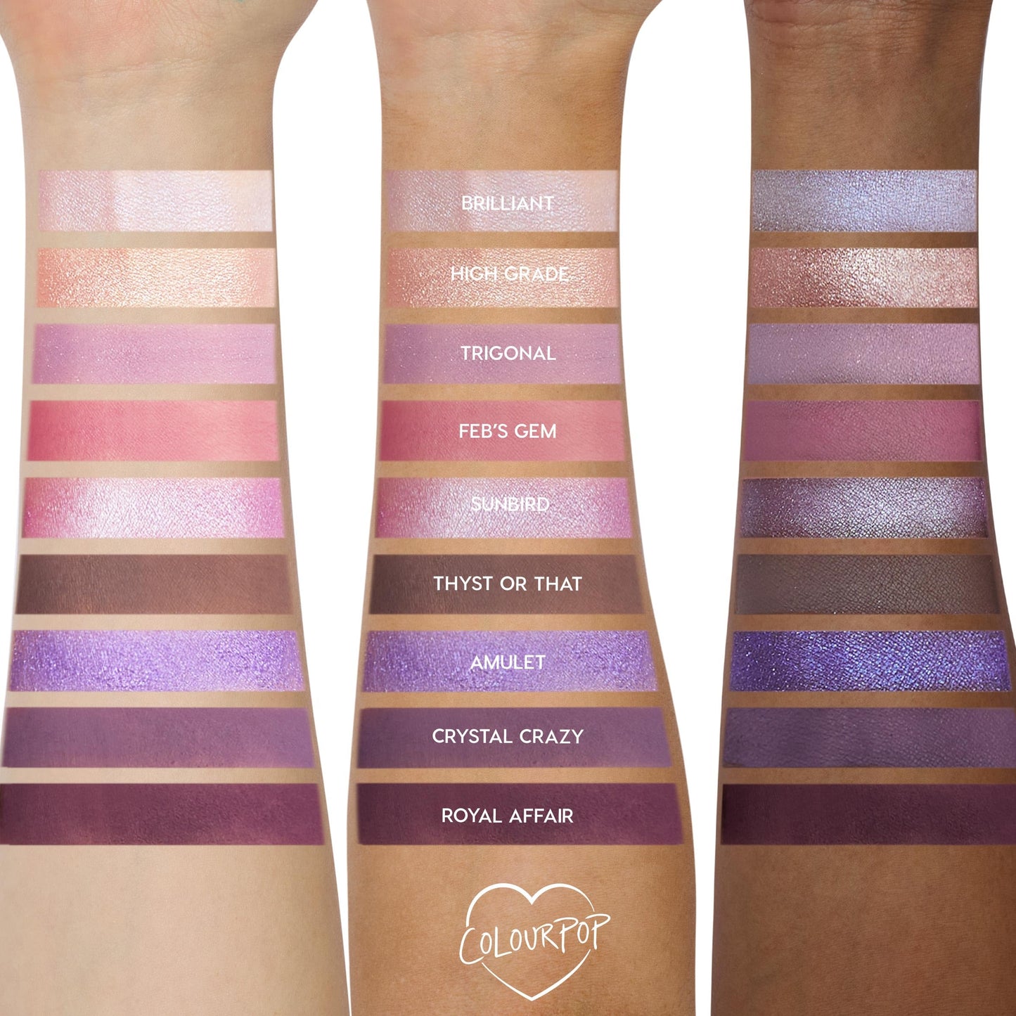 ColourPop Eyeshadow Palette - Eyeshadow Palette with Matte & Metallic Finishes - High-Pigment Eye Makeup with a Long-Wearing Formula (0.3 oz)