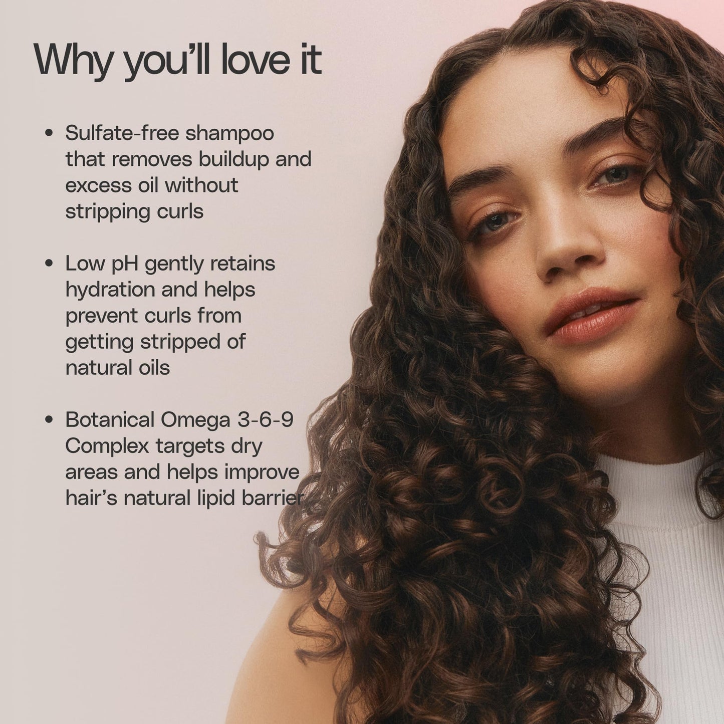 OUIDAD Vitalcurl+ Clear & Gentle Shampoo Liter Size, 33.8 oz.
