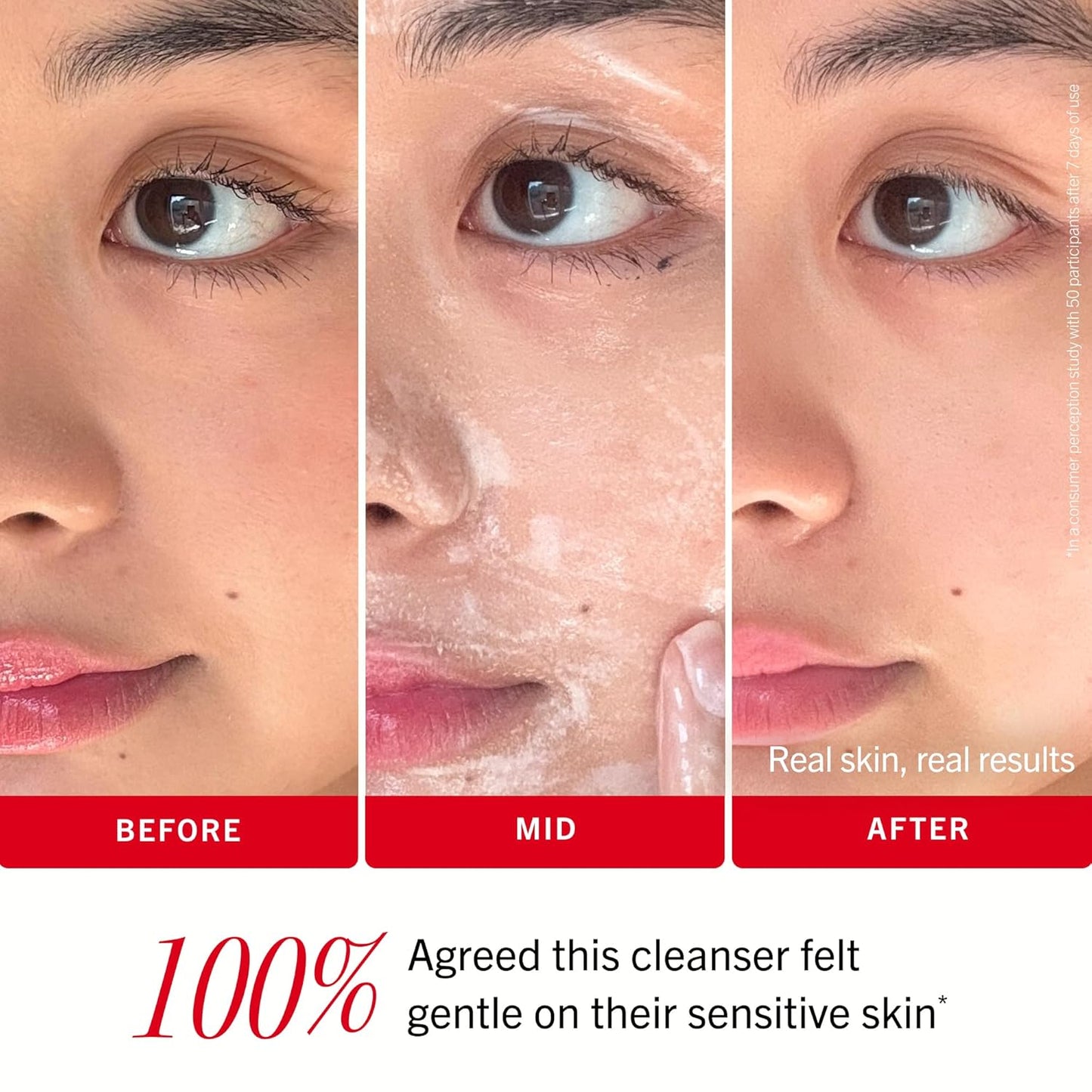 First Aid Beauty Ultra Gentle Facial Cleanser - Makeup Removing Cream-to-Foam Wash for Sensitive & Acne-Prone Skin