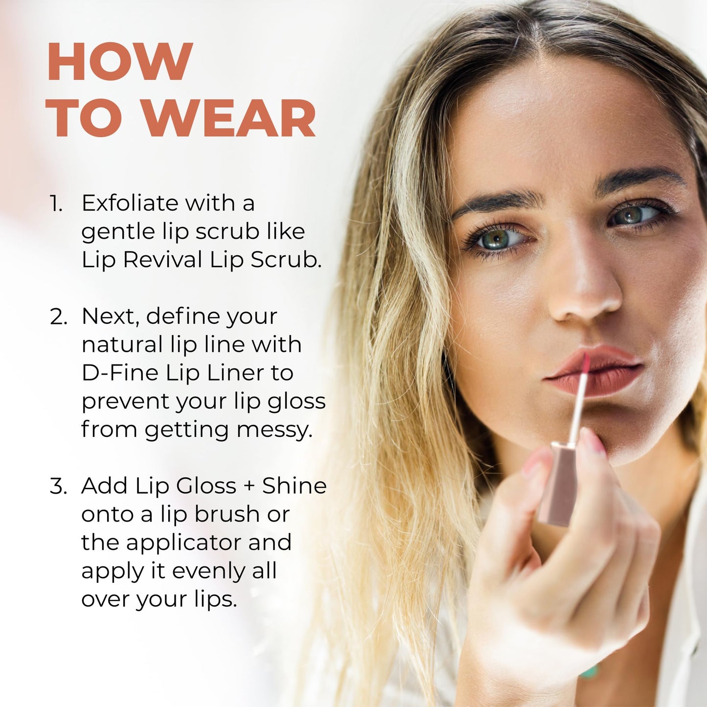 Beauty For Real Lip Gloss + Shine, Nudist - Beige Nude Pink - Non-Sticky Plumping & Hydrating Gloss - Light & Mirror In Cap - Contains Marine Collagen - 0.15 fl oz